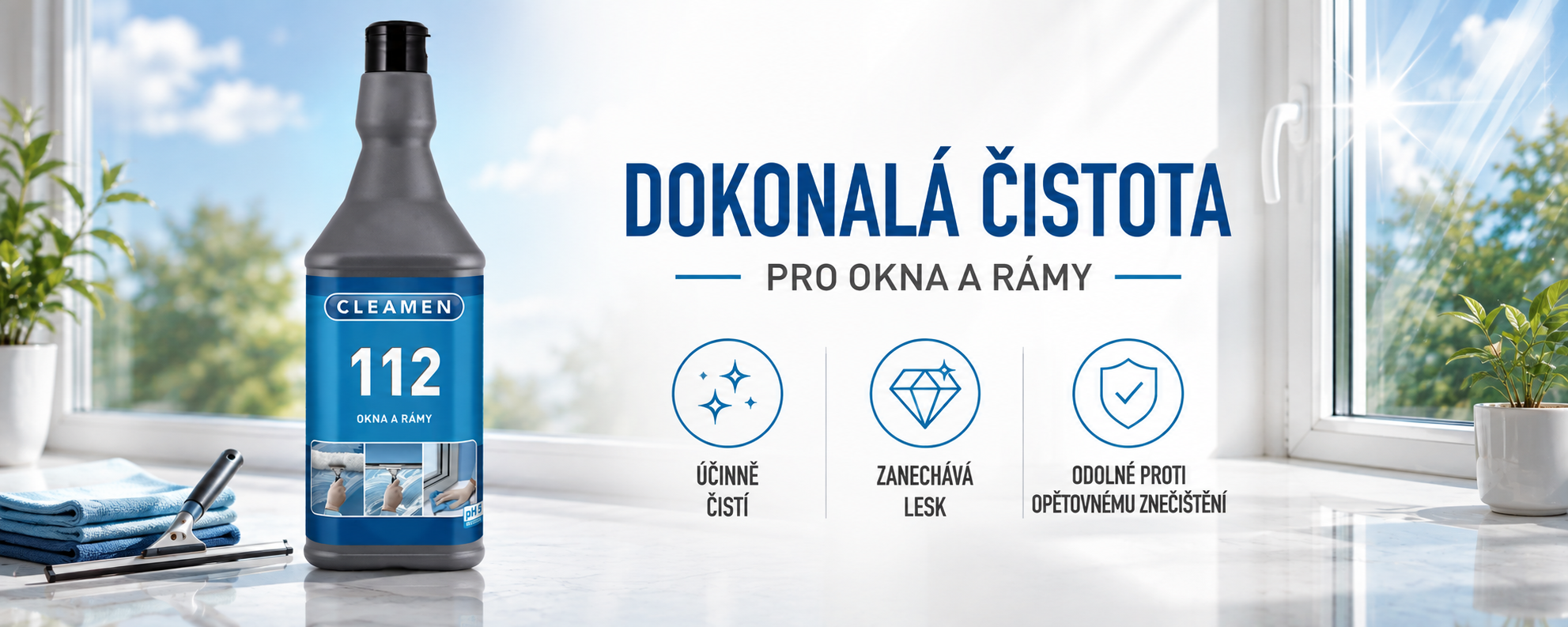 cleamen 112 - okna a rámy banner